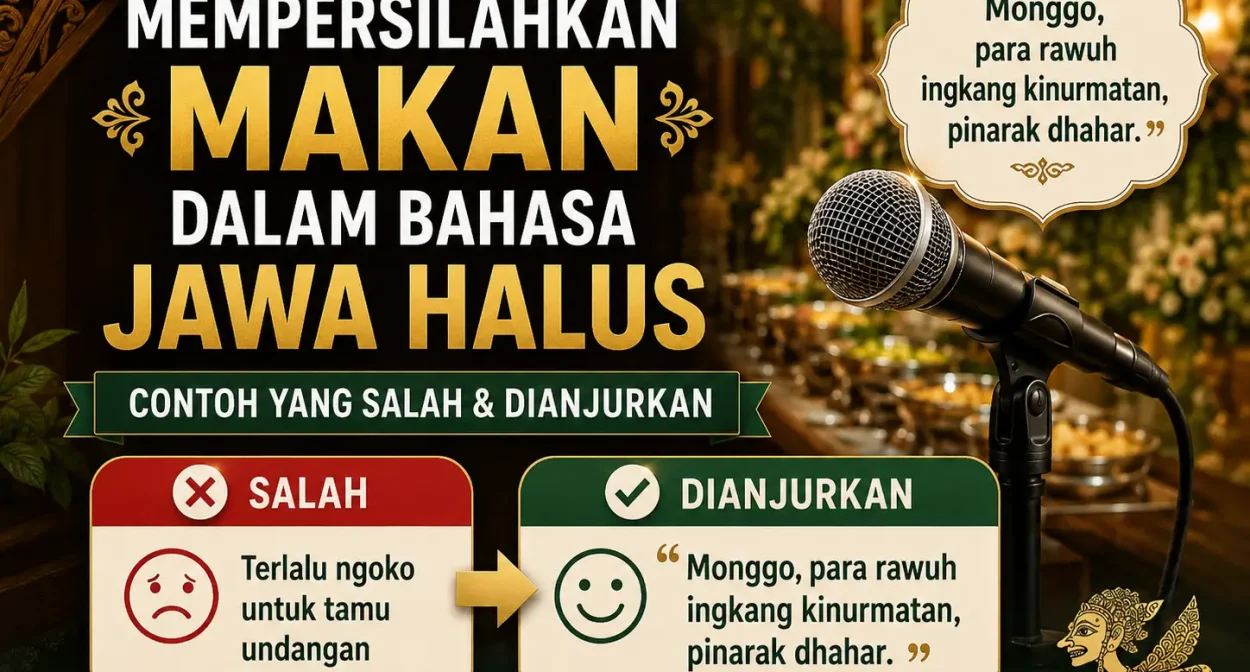 mempersilahkan makan dalam bahasa jawa halus