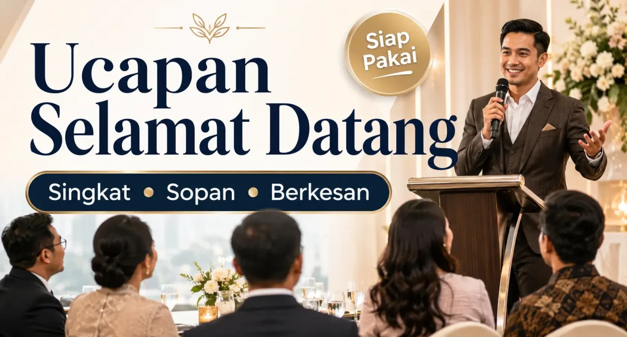 contoh ucapan selamat datang para tamu undangan
