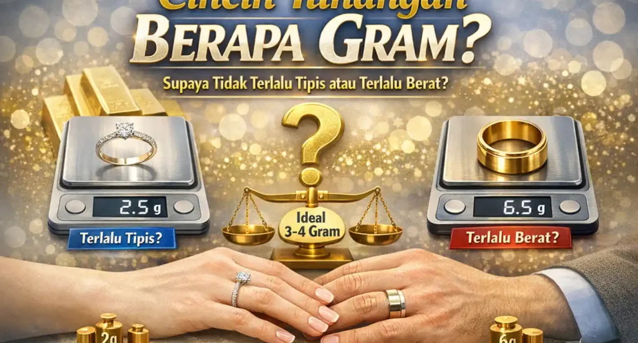 cincin tunangan berapa gram