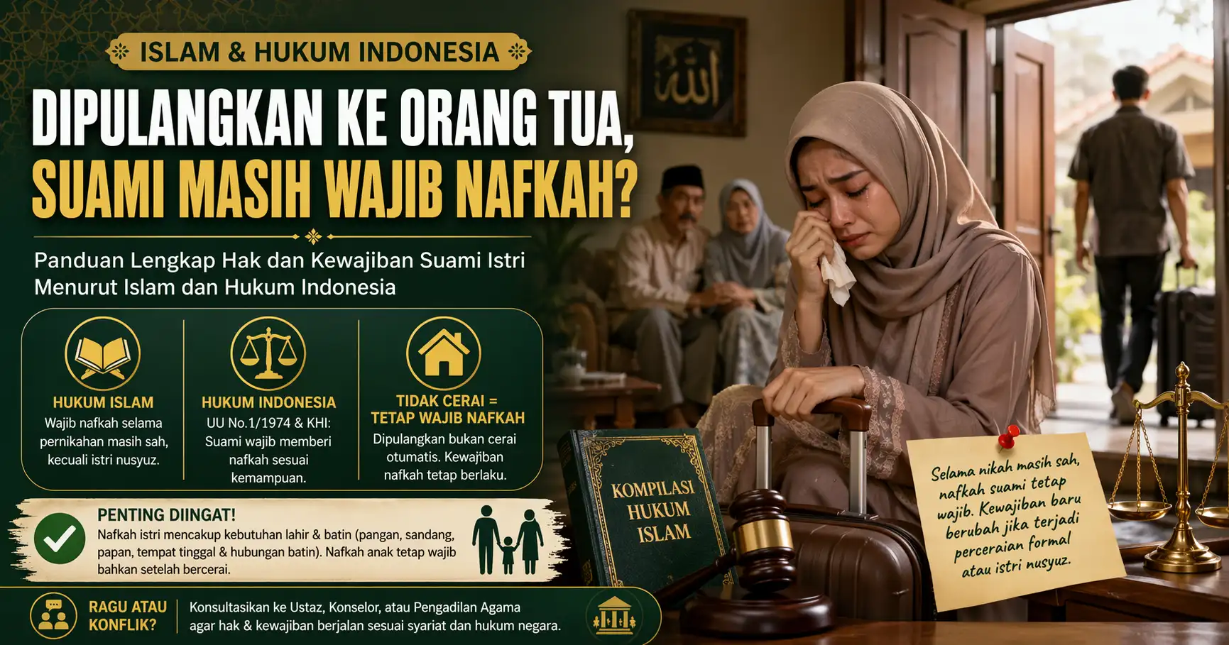 hukum suami mengembalikan istri ke orang tuanya