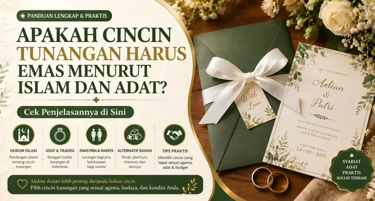 apakah cincin tunangan harus emas