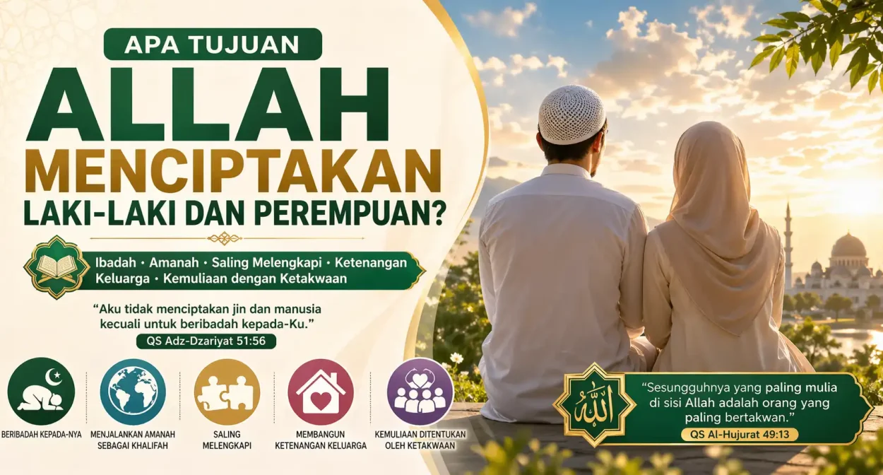 apa tujuan allah menciptakan laki laki dan perempuan