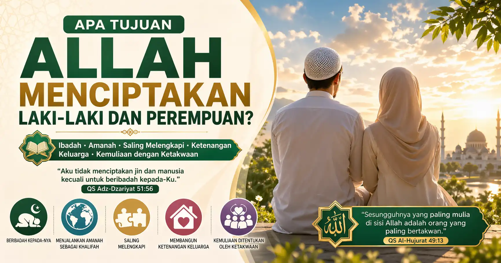 apa tujuan allah menciptakan laki laki dan perempuan