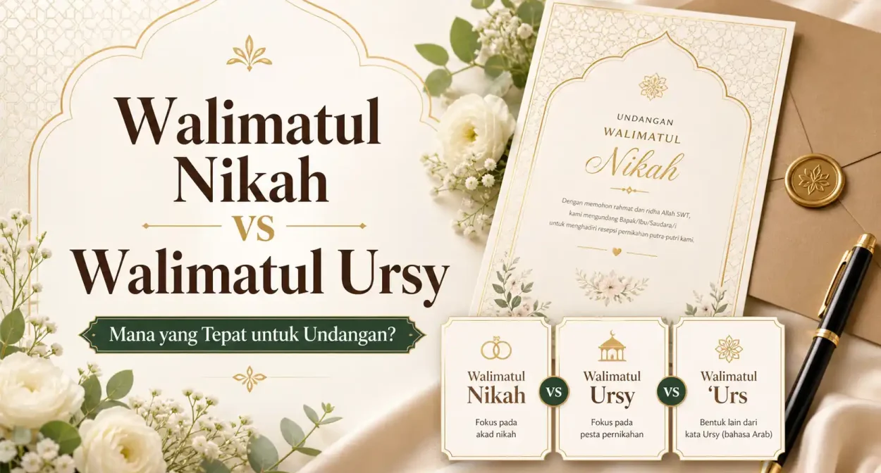 Perbedaan Walimatul Nikah dan Walimatul Ursy