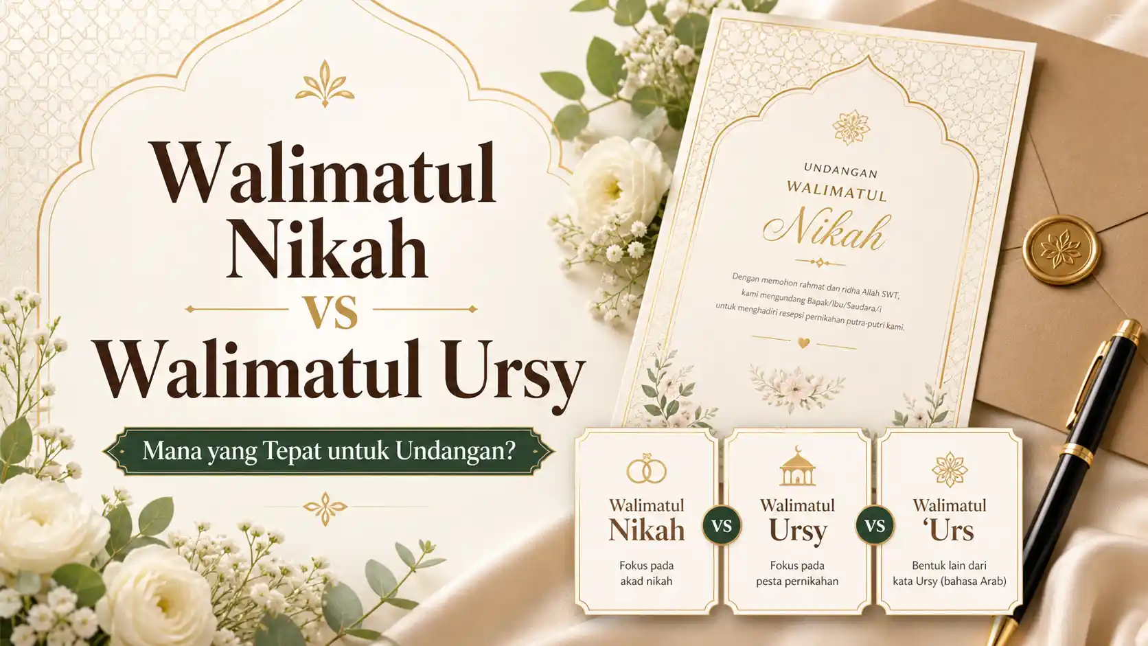 Perbedaan Walimatul Nikah dan Walimatul Ursy